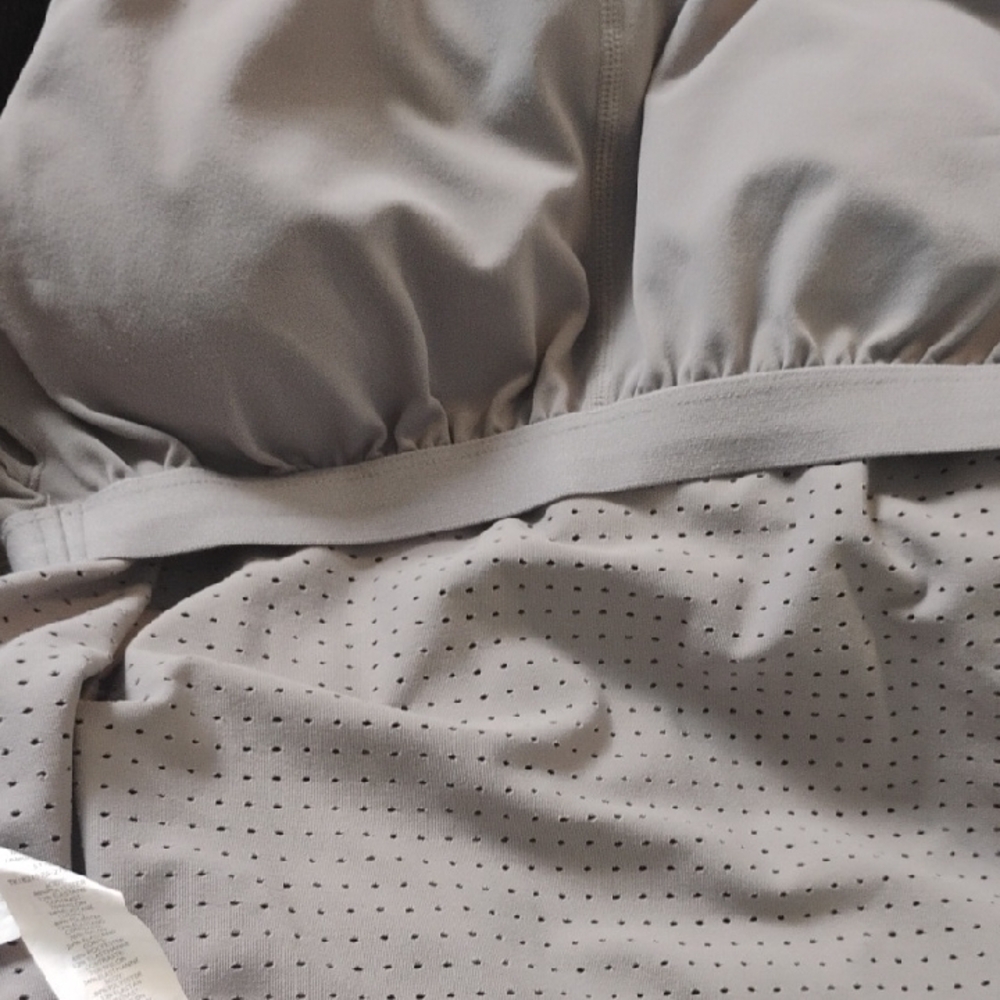 Fabletics Perforated Gray Athletic Activewear W/ … - image 6